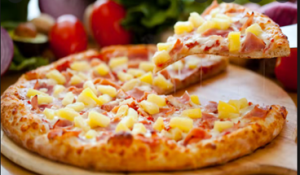                          Cinderella ( Tomato sauce, cheese, ham, pineapple, pepperoni, onion, Chili)                   