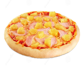 Hawaiian (Tomato Sauce, Ham, Cheese, Pineapple)