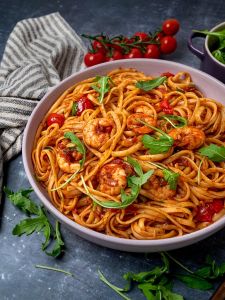 Spicy Seafood spaghetti  