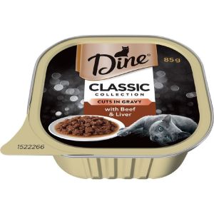 'DINE CLASSIC CUTS GRAVY WITH BEE&LIVER 85G'  