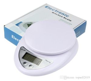 Home Household Portable LCD Screen Electronic Digital Kitchen Food Diet Postal Weight Scale Balance 5000g x 1g B05 Free DHL SN1337