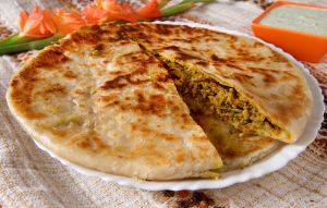 chicken qima paratha 