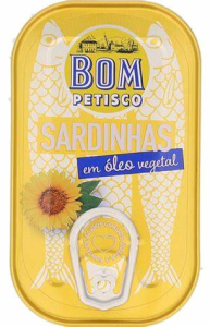 Sardinhas Bom Petisco Oleo Vegetal 120g