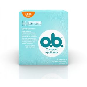 o.b. Compact Applicator 16 Normal Tampons