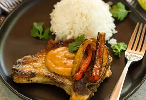 Thai pork Chops and Rice泰国猪排和米饭
