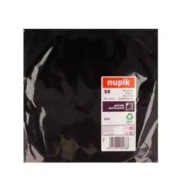 GUARDANAPO NUPIK 40X40 PRETO 50UNI