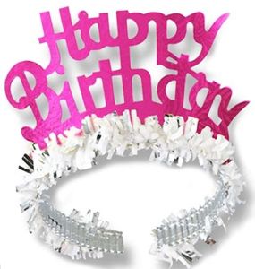 FRINGED HAPPY BIRTHDAY HEADBAND