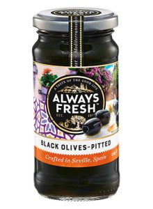Always Fresh Olives Pitted Black 220g