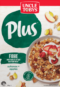 Uncle Tobys Plus Fibre Sultanas Apples 775g