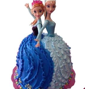 Frozen Princess Twins cake 8 inches 