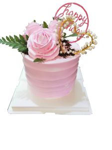Pinky rose fresh cake 6 inches 