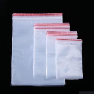 High Quality plastic Zip Lock Pouch Bags  Transparent 4 sizes ( 100pcs inside each bag)