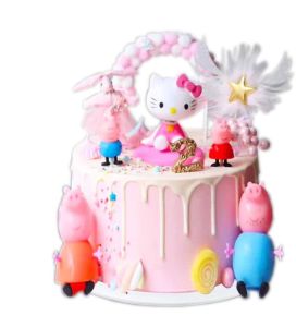 Pinky Cute Hello Kitty cake, 6 inches