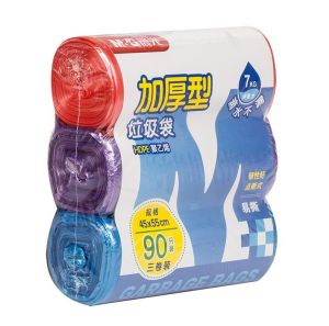 升感 加厚型 垃圾袋 3连装 90只装 sc-336 3 rolls rubbish bag 45cm X55cm, total 90 pcs 