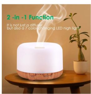 Electric Aroma Diffuser Air Humidifier 500ML Ultrasonic Cool Mist Maker Fogger LED Lamp home Essential Oil Aroma Diffuser