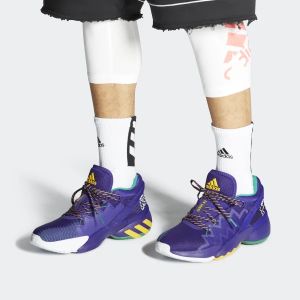 Adidas men's shoes summer new Mitchell 2 sports shoes shock a bsorption basketball shoes FW9037