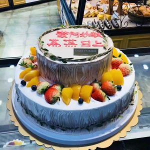 Fruit fresh cake 2 layers, 10 inches 