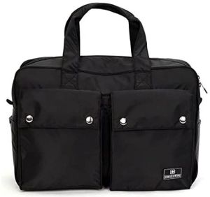 SWISSWIN Swe2023 Business Bag, PC Bag, Large Capacity, Unisex, With Pockets, For School, Commuting, Lightweight