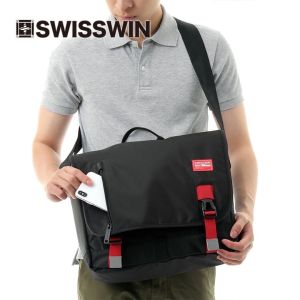 Shoulder bag SWISSWIN SWE3011 Body bag Men's diagonal bag Light business bag Business trip Men's bag Women's diagonal bag Bag Commuter bag Waterproof and water repellent finish