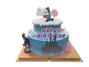 Castle girl Happy Birthday cake , 10 inches 