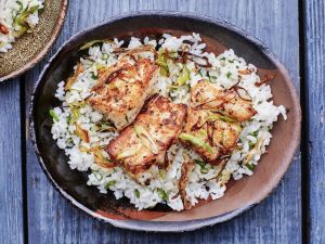 black pepper sliced fish rice