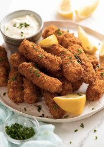 Fresh fish Fingers ( crispy golden fish fingers 炸鱼条)