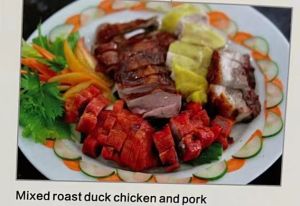 mix roast duck chicken and pork  烧腊拼盘		