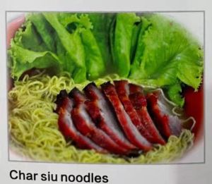 char siu noodles 叉烧面			