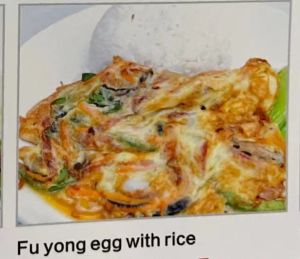 fu yong egg with rice 芙蓉蛋饭