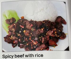 Spicy Beef with Rice 辣子牛肉饭