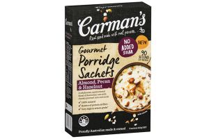 carman's porridge sachets almond pecan and hazelnut 8 schets