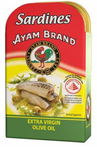 Ayam brand sardines in extra virgin olive oil 120g