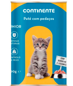 Continente Pate Com Pedacos JR. E Legume 400g